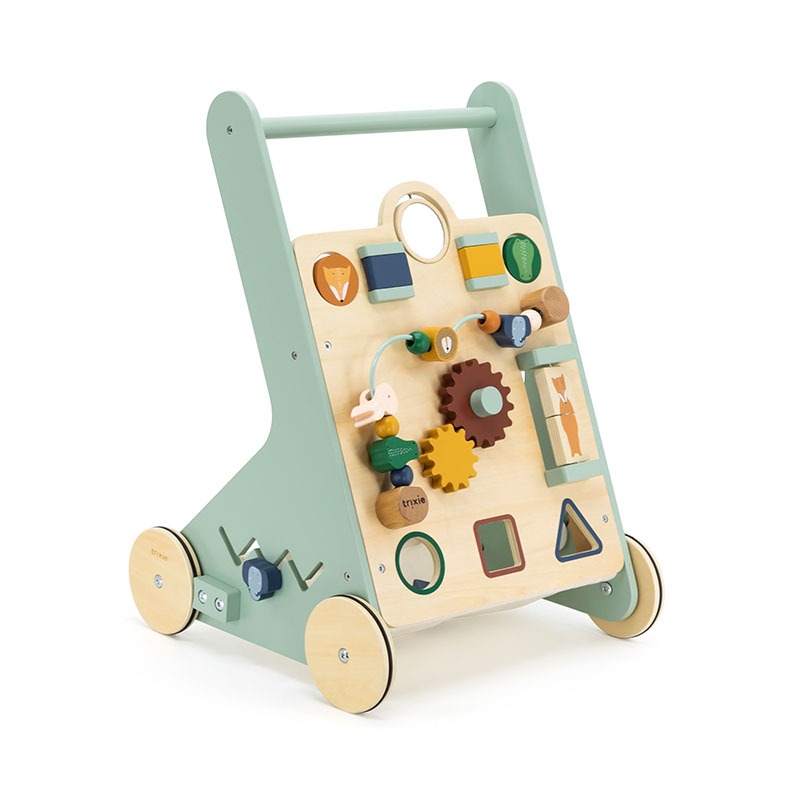Houten activiteiten loopwagen