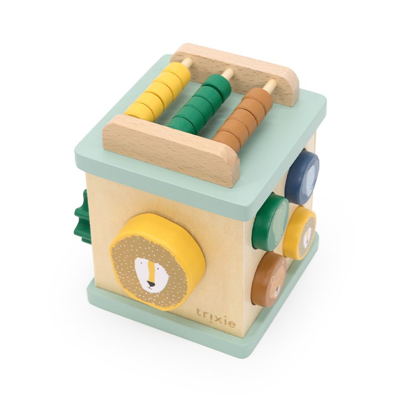 Houten activiteitenkubus