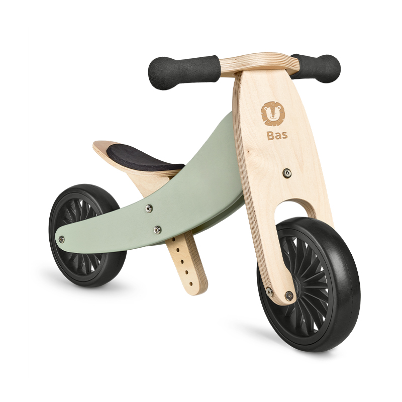 Houten driewieler met naam