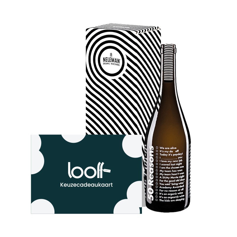 Keuze cadeaukaart + wijn