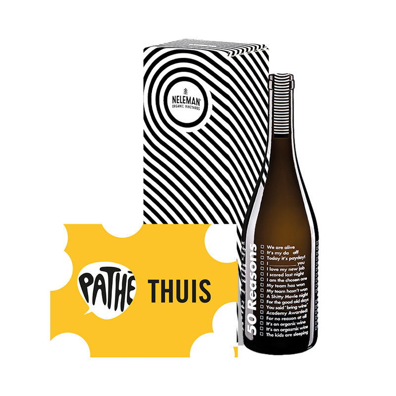 Pathé Thuis voucher + wijn