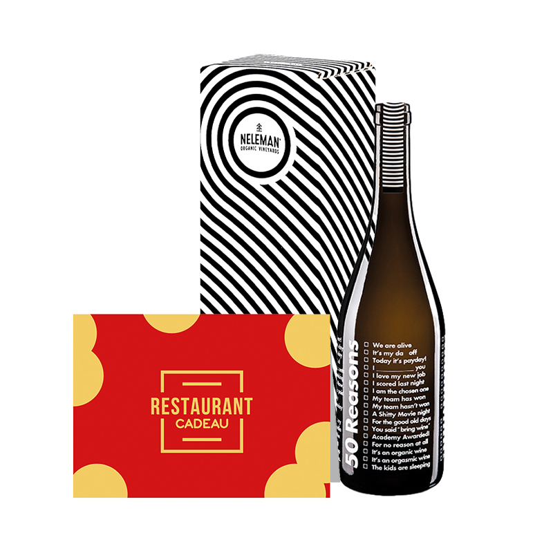 Restaurant cadeaukaart + wijn