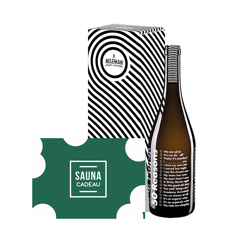saunaCadeau + wijn
