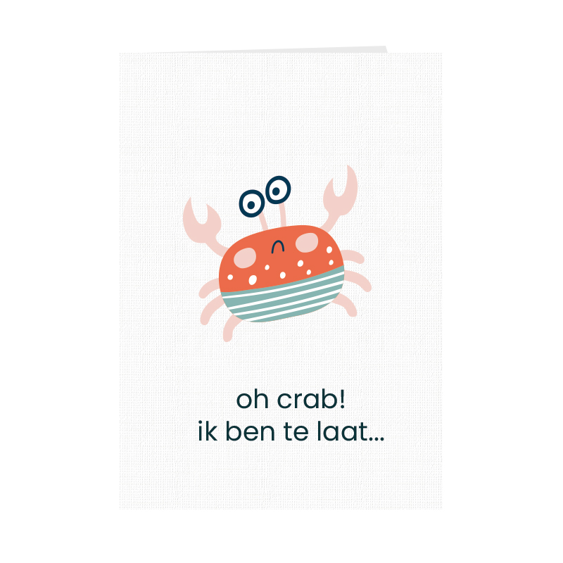 Oh crab ik ben te laat