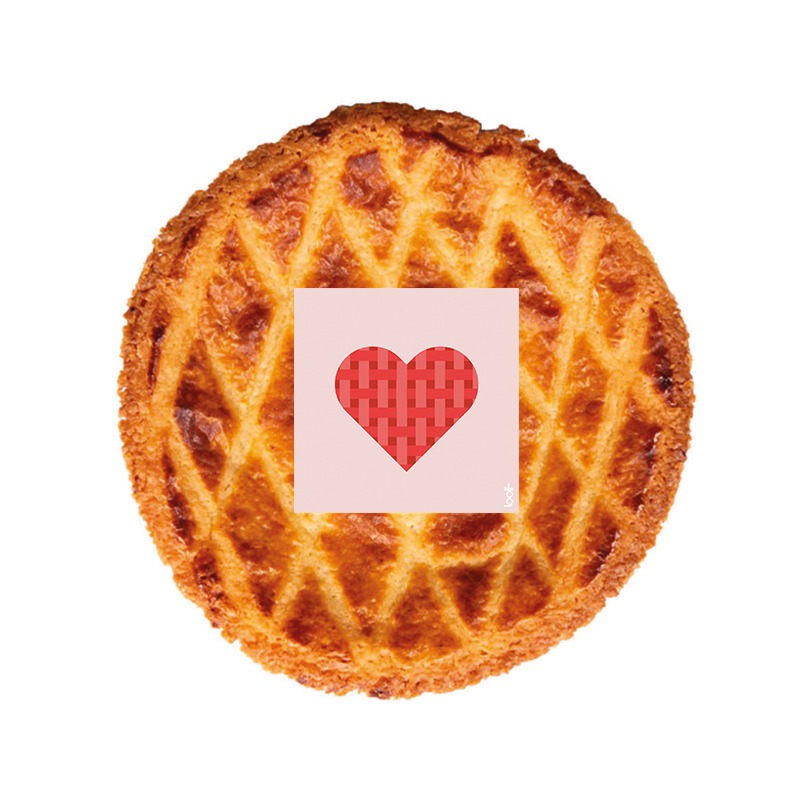 Boterkoek met opdruk Hart