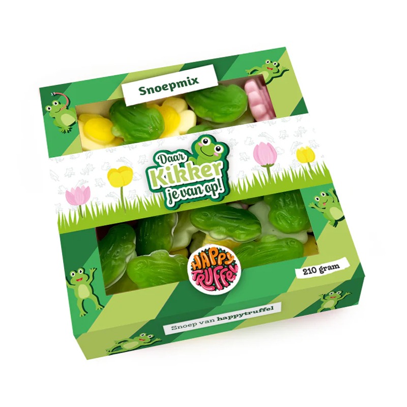 Daar kikker je van op! | Snoepdoosje | 210 gr.