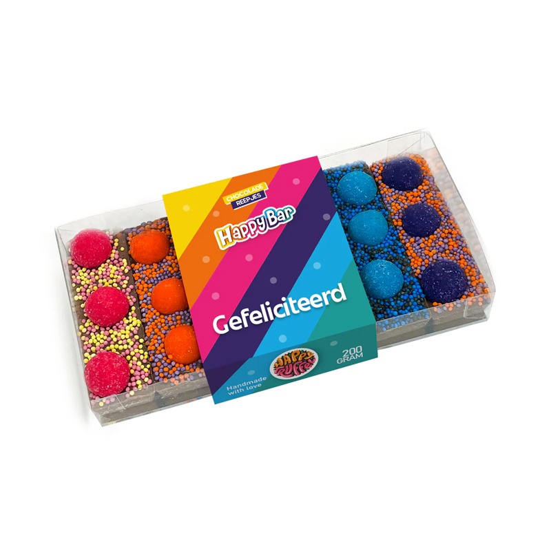 HappyBar Proeverij | Gefeliciteerd | 200 gr.