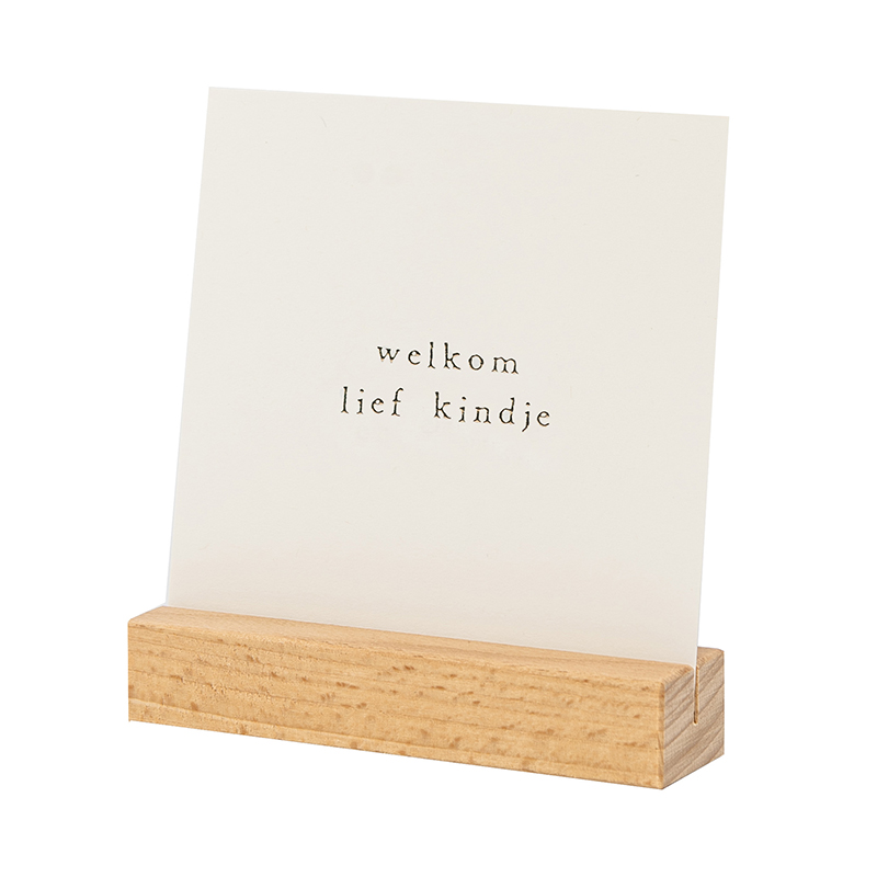 Kaartje + houder geboorte Ikpakjein