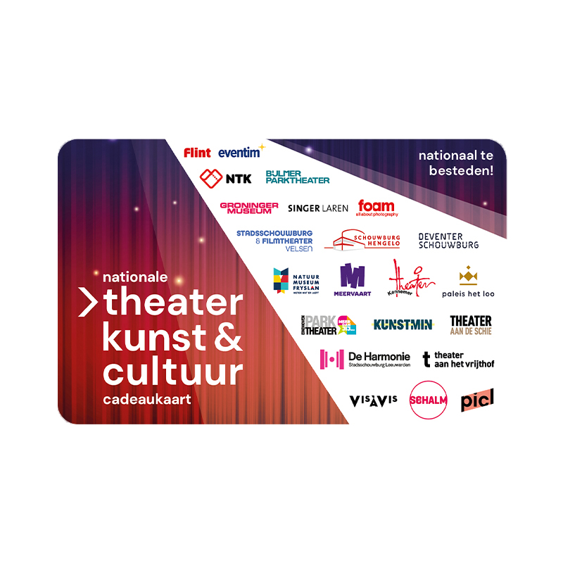 Theater, kunst & cultuur cadeaukaart