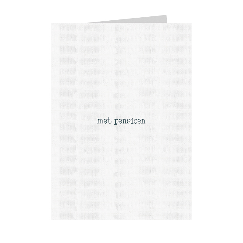 Met pensioen
