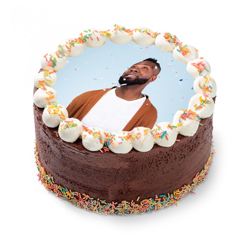 Rainbow Layer Cake Chocolade met foto 