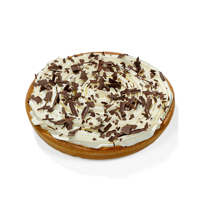 Rijstevlaai met slagroom