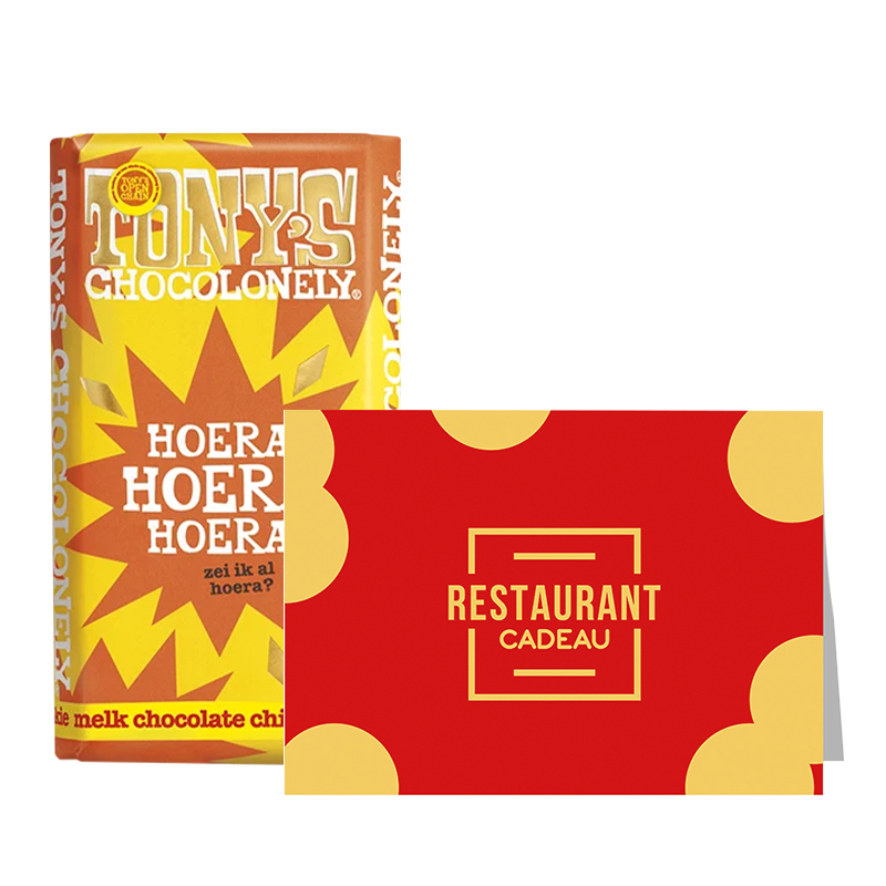 Restaurant cadeaubon met Tony's Chocolonely