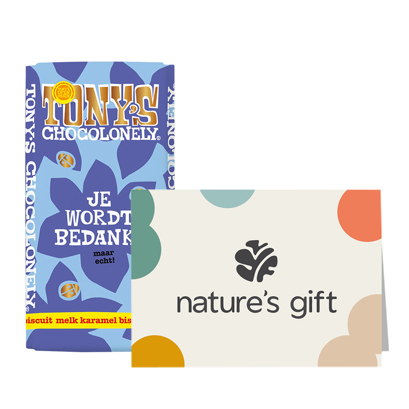 Nature's gift cadeaubon + Tony reep