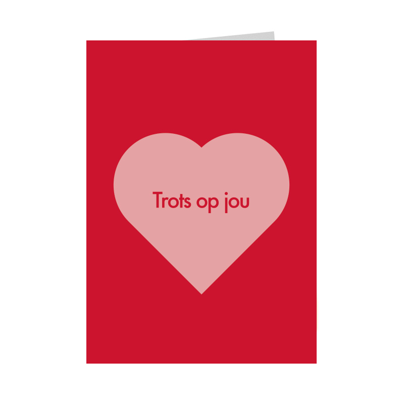 Trots op jou wenskaart