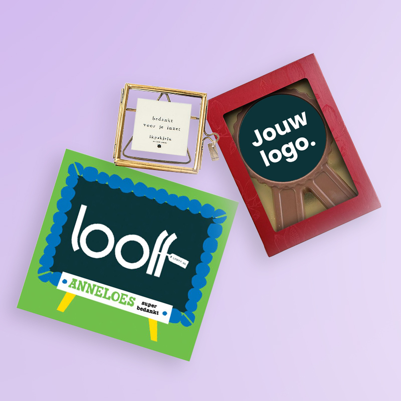 Cadeaus met logo/opdruk